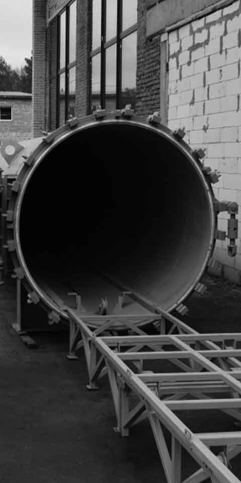 Autoclave for wood impregnation (deep impregnation) of Sukhoviy Albus