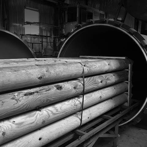 Autoclave for wood impregnation (deep impregnation) of Sukhoviy Albus