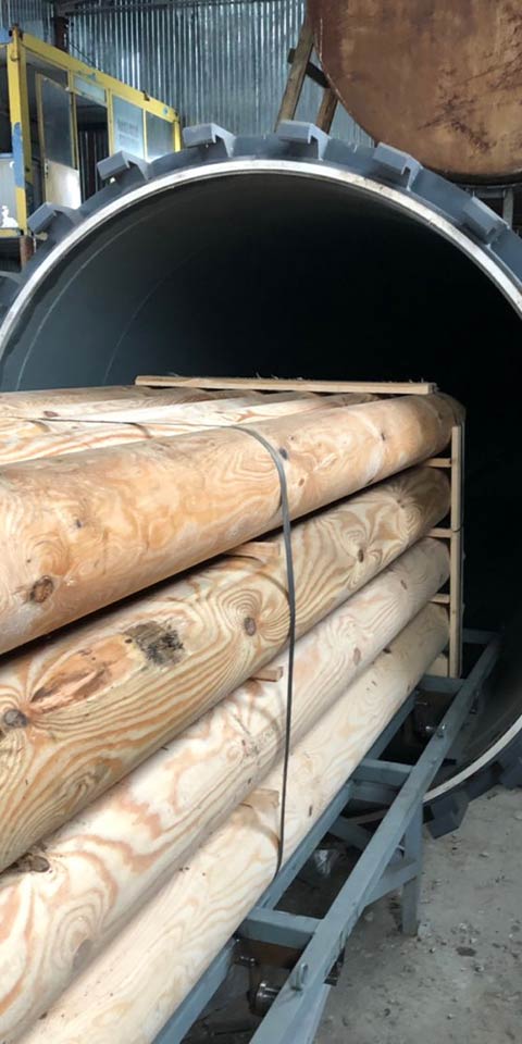 Autoclave for wood impregnation (deep impregnation) of Sukhoviy Albus