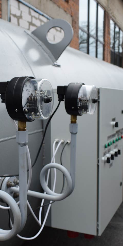 Autoclave for wood impregnation (deep impregnation) of Sukhoviy Albus