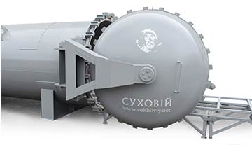 Autoclave for wood impregnation (deep impregnation) of Sukhoviy Albus