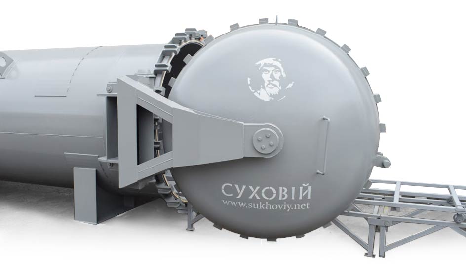 Autoclave for impregnation of Sukhoviy Albus wood