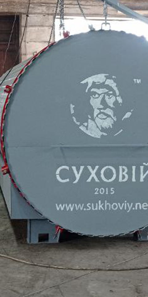 Перевірка на герметичність термокамери для обробки деревени Sukhoviy KTMD