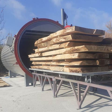 Press vacuum drying chamber for wood Sukhoviy Vac Pulse