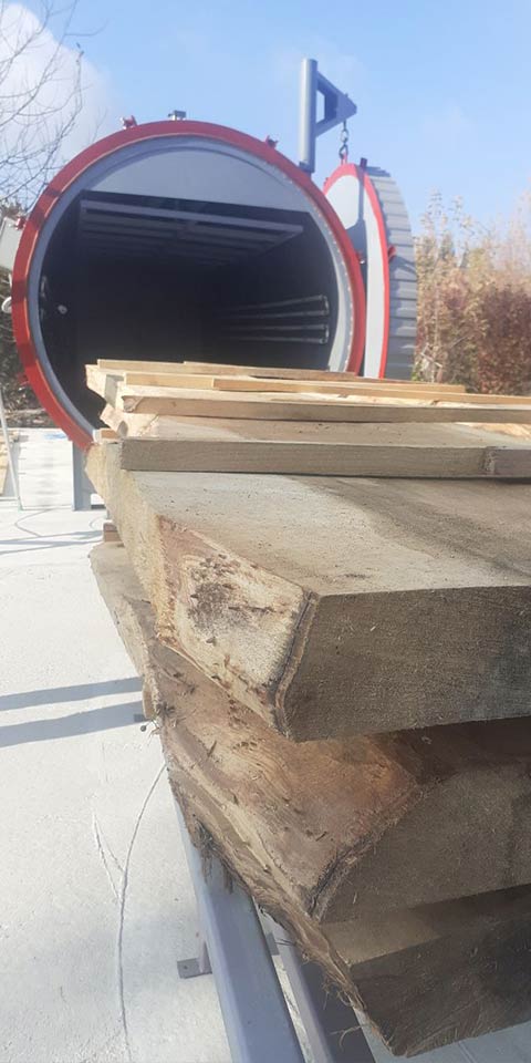Press vacuum drying chamber for wood Sukhoviy Vac Pulse